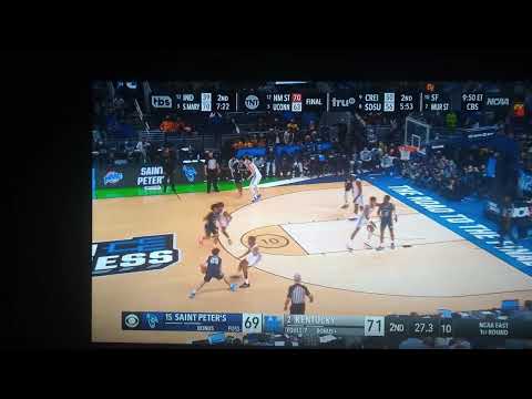 Saint Peter's shot to tie Kentucky, send game to overtime