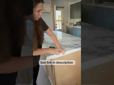 DIY Marble-Look Countertops with Contact Paper