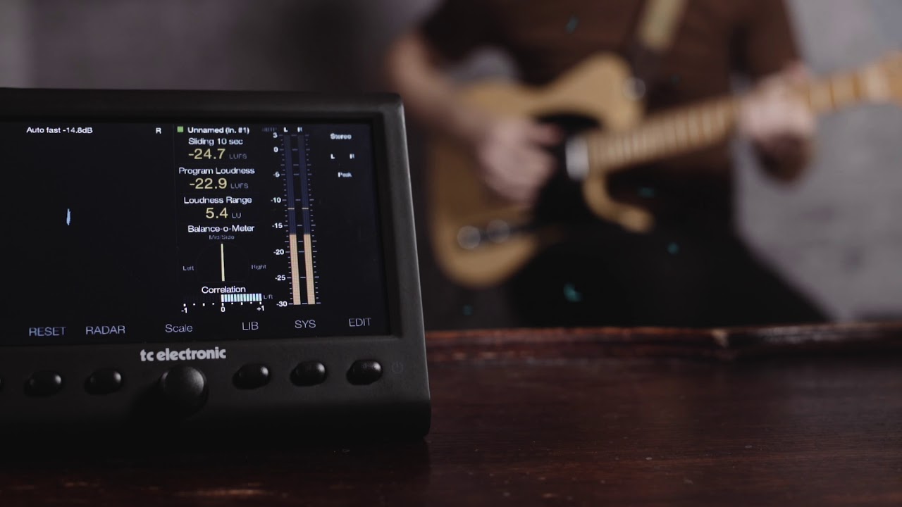 TC Electronic CLARITY M STEREO Stereo Audio Meter w/7" High Res Display and USB