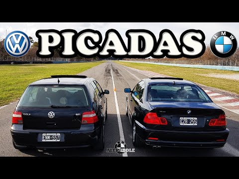 BMW E46 328CI vs VW GOLF GTI MK4 PICADAS