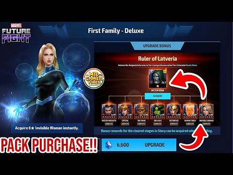 😍 FANTASTIC FOUR DELUXE PACK PURCHASE | Invisible Woman T2 & Doctor Doom Unlock | MFF 
