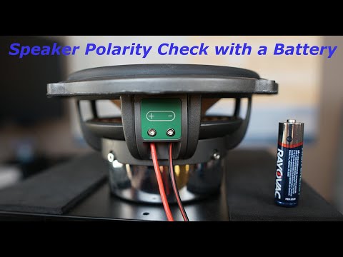 Speaker Polarity Check With A Household Battery