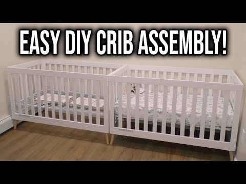 Delta Children Heartland 4-in-1 Convertible Crib - Greenguard Gold Certified, Charcoal Grey video review thumbnail