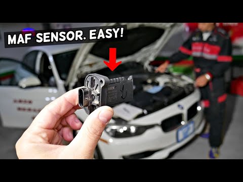 HOW TO REPLACE MAF SENSOR ON BMW F30 F31 F34, MASS AIRFLOW SENSOR 320i 328i 330i 318i 316i 316d 318d