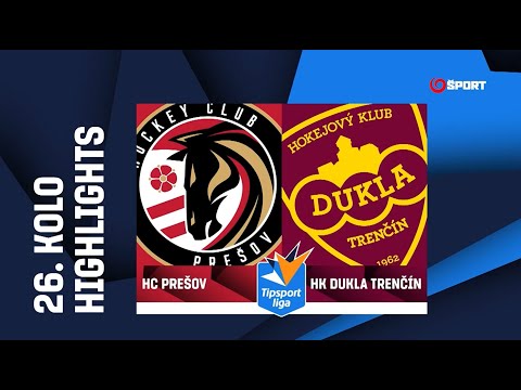 26. kolo: HC Prešov - HK Dukla Trenčín 3:2 (2:0, 0:1, 1:1)