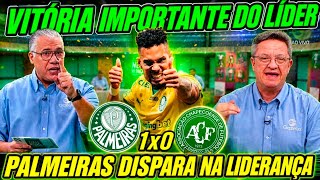 🔥 VERDÃO DISPARA NA LIDERANÇA!  VITÓRIA GIGANTE DE CAMPEÃO! PALMEIRAS 1X0 CHAPE