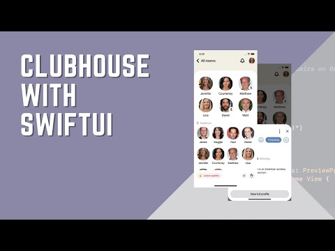 Clubhouse app using SwiftUI on iOS 14