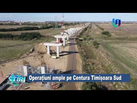 Ultimele imagini de pe  șantierul Centurii Timișoara Sud