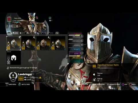 For Honor Lawbringer 3 epic armor sets Dignified Veneer,Vergobretus,Dark Lord