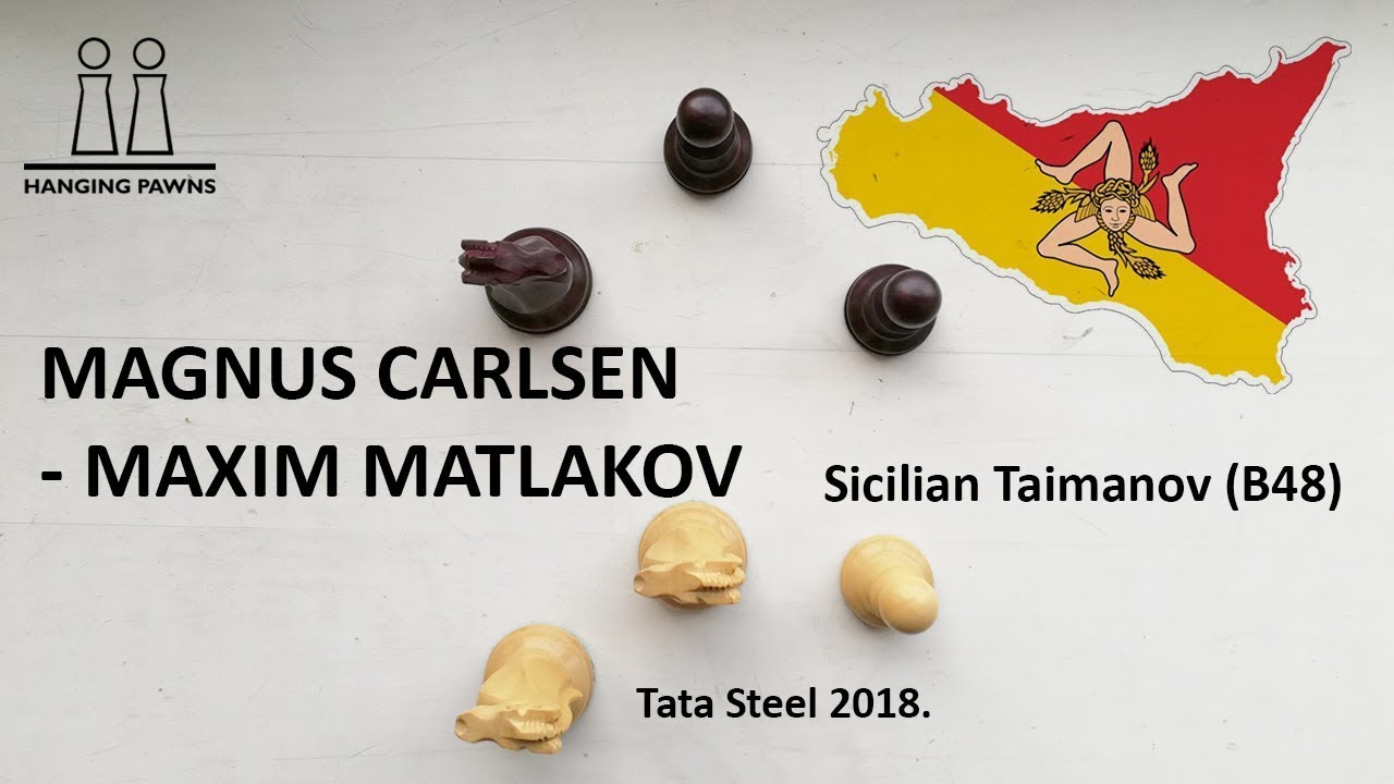 Carlsen shows how the Taimanov Sicilian is played