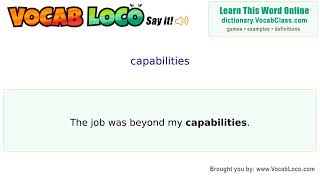 Video thumbnail for capabilities