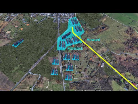 Gettysburg 5: Retreat through Gettysburg: Day 1, Late Afternoon | Cemetery Hill & Doubleday maps