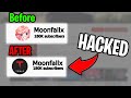 This Roblox Youtuber got hacked... @Moonfallx