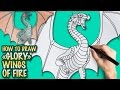 How to draw Wings of Fire - Glory - Easy step-by ...