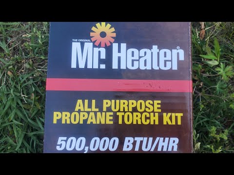 Mr. Heater Propane Torch Kit Unboxing Use & Review #lazypondfarm The easiest way to weed your garden