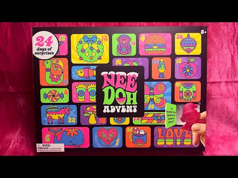 ASMR Nee Doh Squishy Advent Calendar Unboxing (Whispered)
