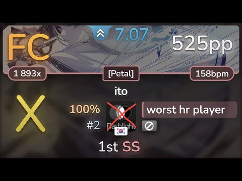 7.1⭐ worst hr player | Emiru ... - ito [Petal] SS (#2 525pp FC) - osu!