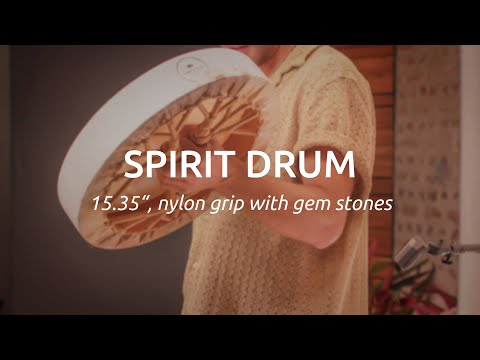 15.35" Spirit Drum, Goat Head, 7 Chakra Gemstones, SD15LBCHA - Meinl Sonic Energy