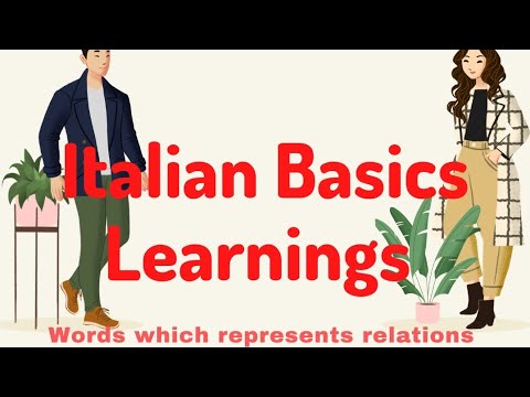 words which represents relations in Italian language .