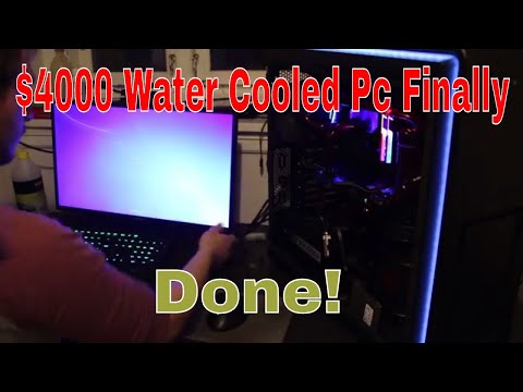 $4000 Water Cooled Gaming PC build! (Part 3 Finished)