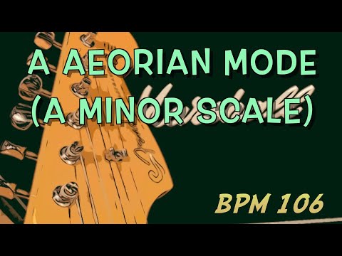 A Aeolian Mode (A Minor Scale ) Backing Jam Track