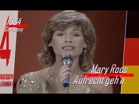 eurovision 1984 Germany 🇩🇪 Mary Roos - Aufrecht geh'n ᴴᴰ