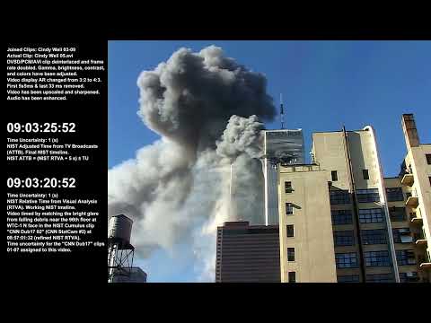 8 53 10am   9 21 52am ⧸ WTC 1 N Face ⧸ Raw Video by Cynthia Weil   Part 3A of 6        14/09/22