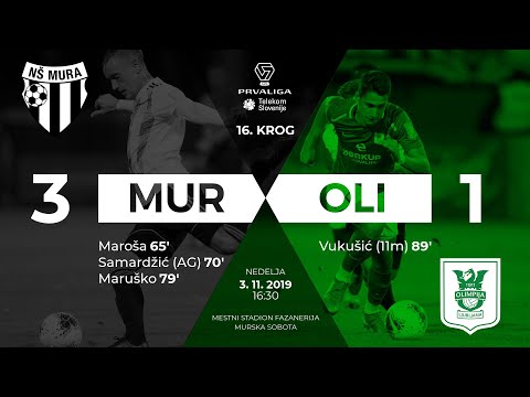 16.krog: Mura - Olimpija 3:1 ; Prva liga Telekom Slovenije 2019/2020
