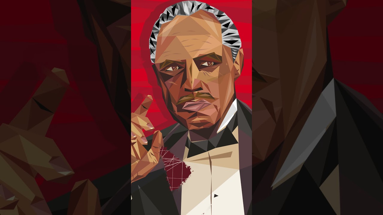 Don Vito Corleone🕴️ Low Poly Portrait