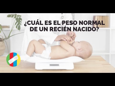 ¿Cuál es el peso normal de un recién nacido?
