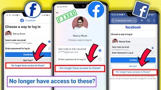 Hacked Facebook Account Recovery | Facebook no longer have access to these facebook not showing 2023