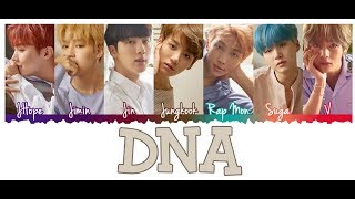 Download lagu BTS 방탄소년단   'DNA' Lyrics Color Coded Han Rom Eng mp3