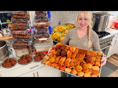 75+ MASSIVE Homemade Breakfast Freezer Meals on a Budget from Scratch for my Family of 10!
