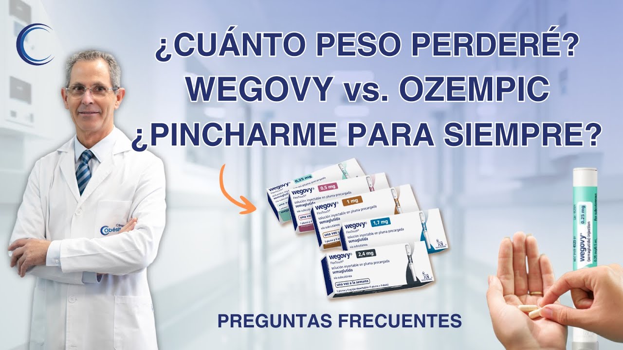 ¿WEGOVY vs OZEMPIC?¿Recuperaré el PESO?¿PÉRDIDA de MASA MUSCULAR? ¿Cuántos KG perderé? Guía Sencilla