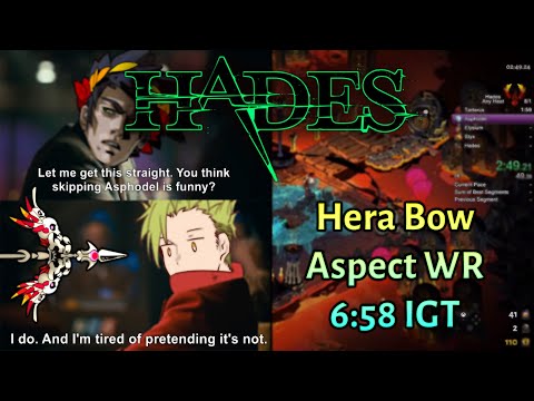 Hera Bow 6:58 IGT (Ex-WR) - Hades Speedrun