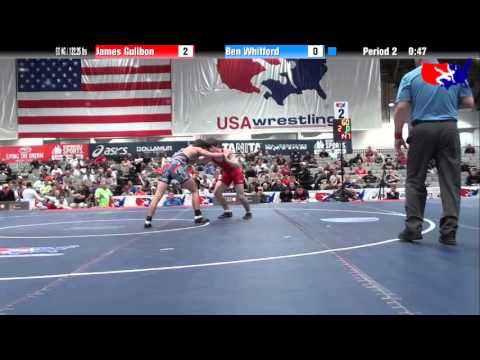 James Gulibon vs. Ben Whitford at 2013 Junior Nationals - FILA - FS
