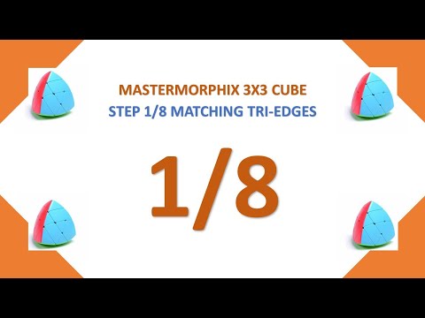 Mastermorphix Cube 3X3 STEP 1/8 Matching Tri-Edges