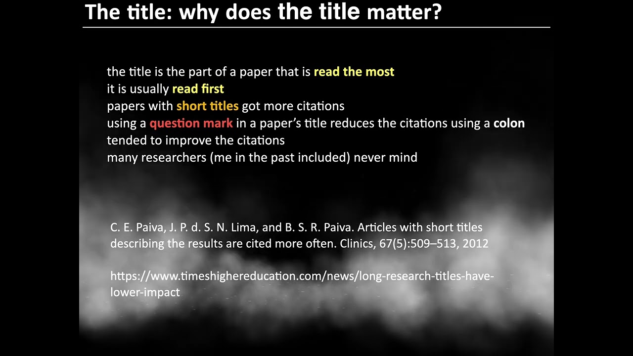How to write a readable research paper?