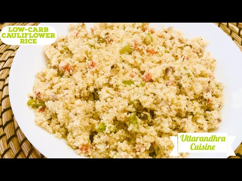 Low - carb Cauliflower rice#Keto Diet# 10 mins healthy cauliflower rice recipe #Easy and tasty food.
