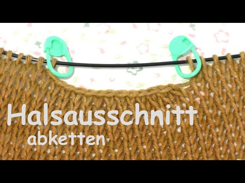 Cast off the neckline