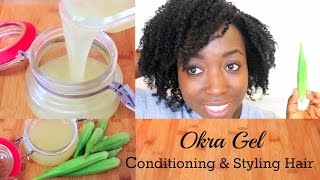 How To Make Okra Gel For Hair Growth Conditioning Detangling Styling DIY Hair Gel For All Hair Type