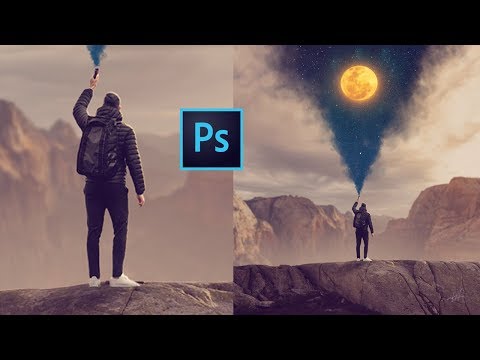 Neon Glow Effect Portrait Photoshop Tutorial