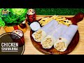 Arabic Chicken Shawarma Recipe | How to make Shawarma at Home Tamil | Homemade Kubus & Garlic Sauce