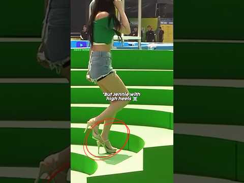 Jennie didn't cared about falling 😱🔥 #jennie #blackpink #shorts