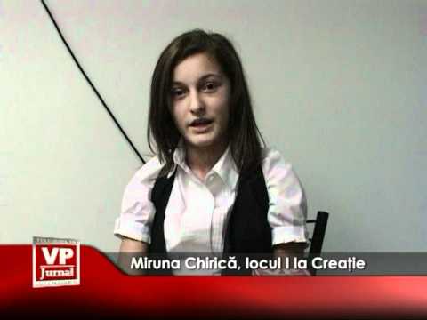 Miruna Chirica,locul I la creatie