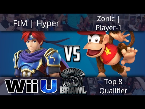 Gwinnett Brawl may 2017 - FtM | Hyper (Roy) vs Zonic|Player-1 (Diddy) - Smash 4 Top 8 Qualifier