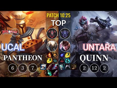 KT Ucal Pantheon vs Untara Quinn Top - KR Patch 10.25