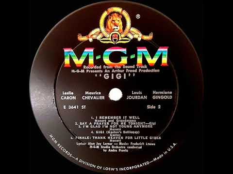 1958 OSCAR-WINNING SONG: Gigi - Louis Jourdan (from the soundtrack)