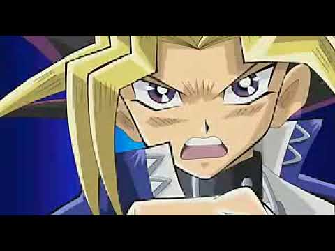 Yu-Gi-Oh! The Movie 2004 English-language trailer frame with Yugi, Kaiba, and the Pyramid of Light