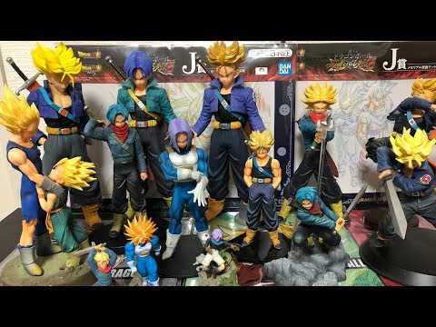 Mi coleccion completa de figuras de trunks dragon ball z